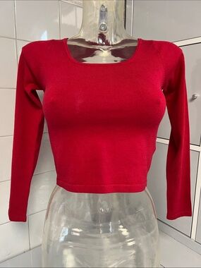 Bloch Ballet Knitwear Cropped Keyhole Sweater NWOT S